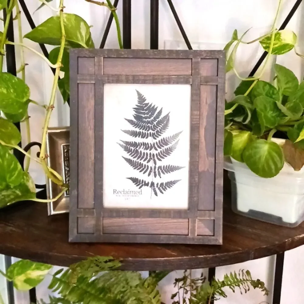 Wood Picture Frame 5×7 Brown French Country Cottagecore Modern Farm Rustic Table